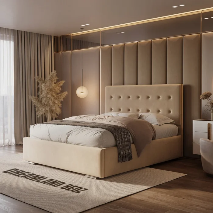 Florence Bed Frame With Optional Ottoman Storage Right View