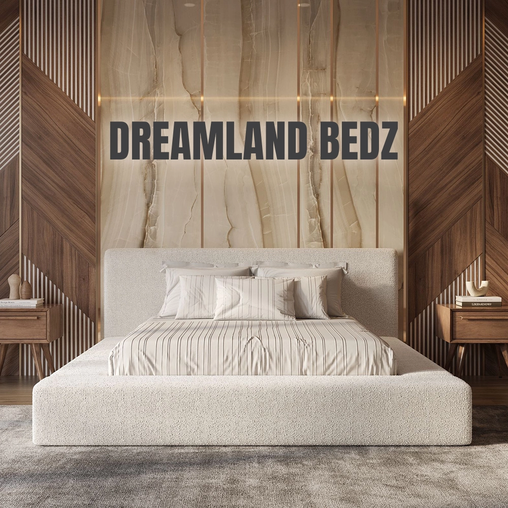 Marshmallow Cloud Teddy Cream Boucle Bed Bt Dreamland