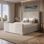 Milan Wingback Bed Frame Right View