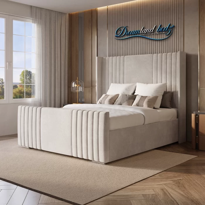 Milan Wingback Bed Frame Right View