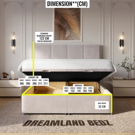 Prague Ottoman Divan Bed Dimension