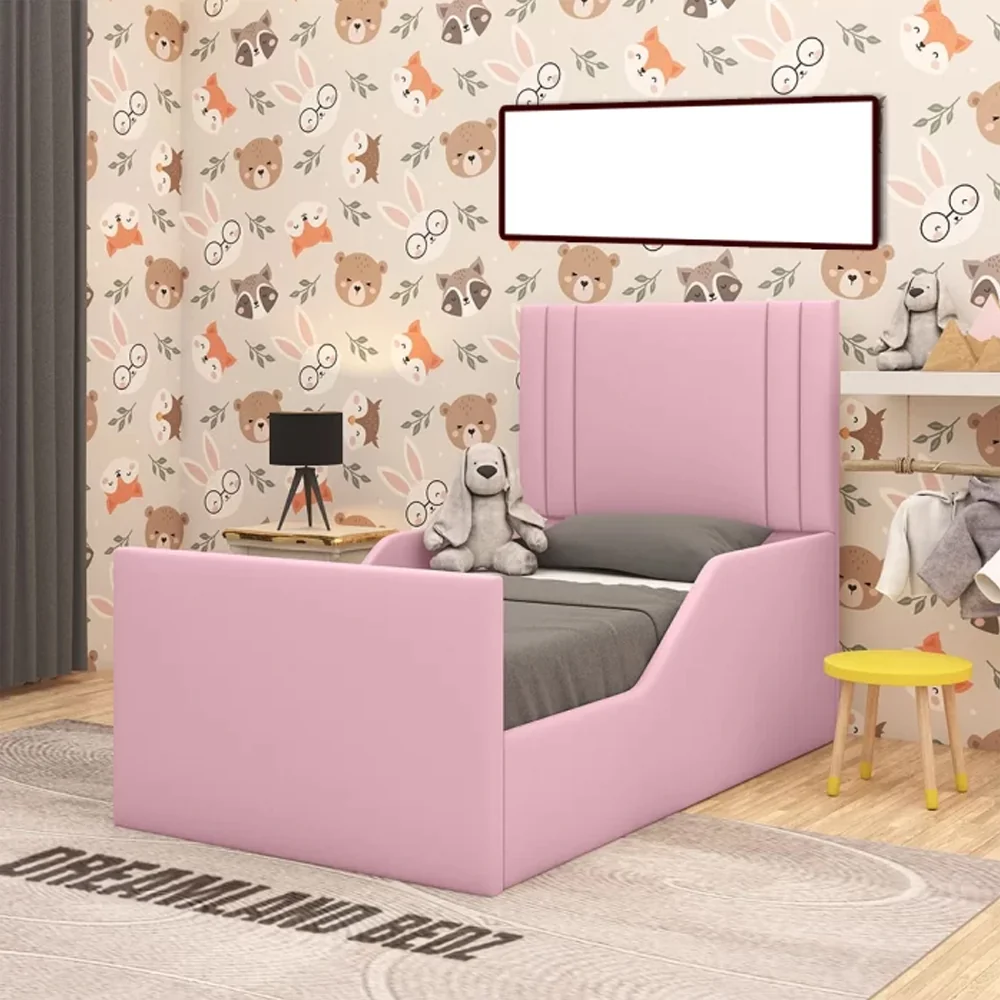 Princess Pink Velvet Single Bed Frame Princess Pink Velvet Single Bed Frame