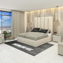 The Golden Zurich Luxury Bed with { Optional Ottoman Storage }