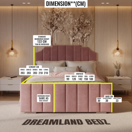 The 2025 Valencia Art Deco Bed Dimension Sizes