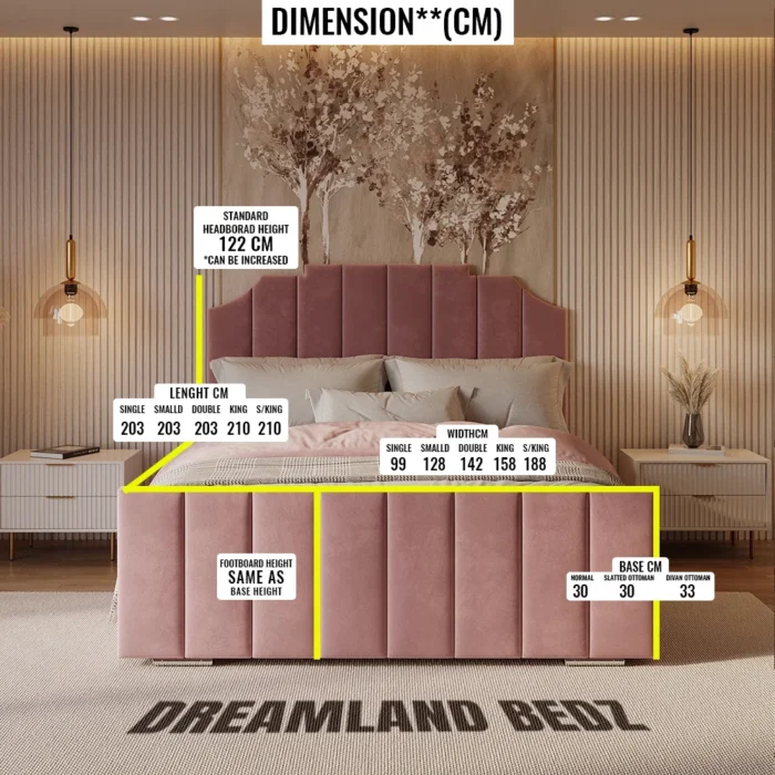 The 2025 Valencia Art Deco Bed Dimension Sizes