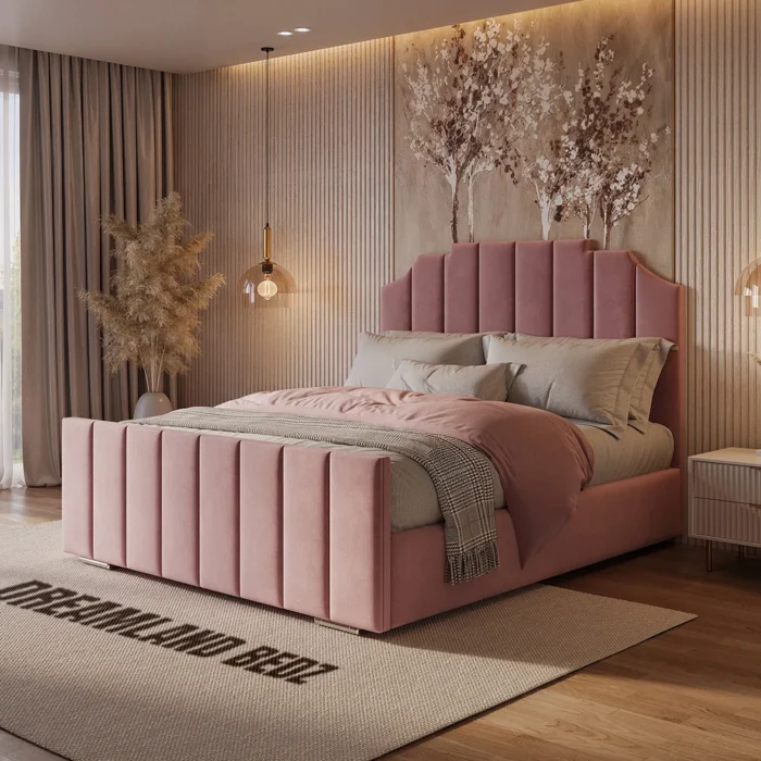 The 2025 Valencia Art Deco Bed Right Side View