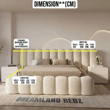 The Cloud Bump Bed Standered Dimension Sizes
