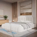 The Cloud Haven Bed Teddy Boucle Cream Right View