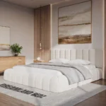 The Cloud Haven Bed Teddy Boucle Cream Right View