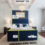 The Royale Signature Bed With Optional Ottoman Storage Bed Sizes Guide