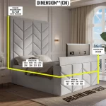 The Urban Loft Tv Bed Dreamlandbedz Uk Standered Sizes